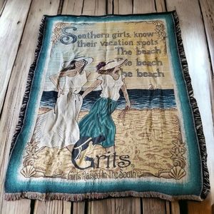 Goodwin Weavers Grits- Girls Raised In The South Afghan Vintage